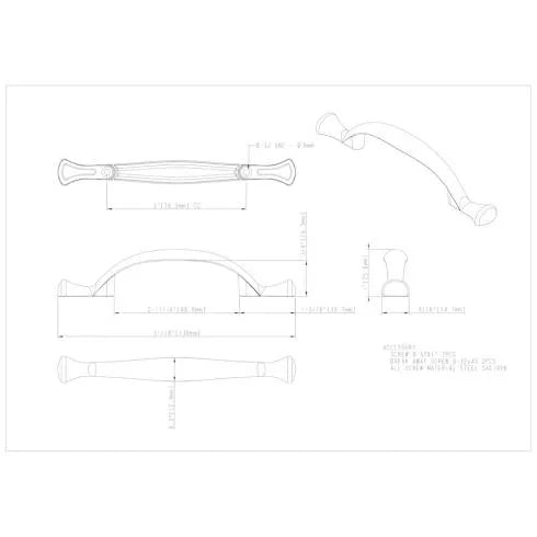 3" Center-to-Center Merryville Cabinet Pull