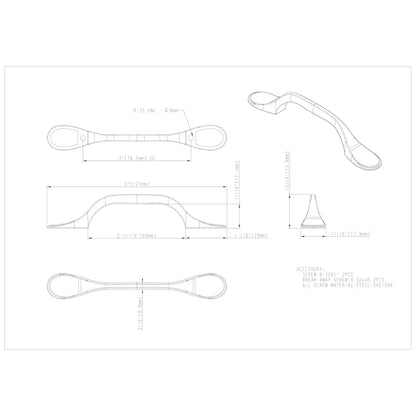 3" Center-to-Center Kenner Cabinet Pull