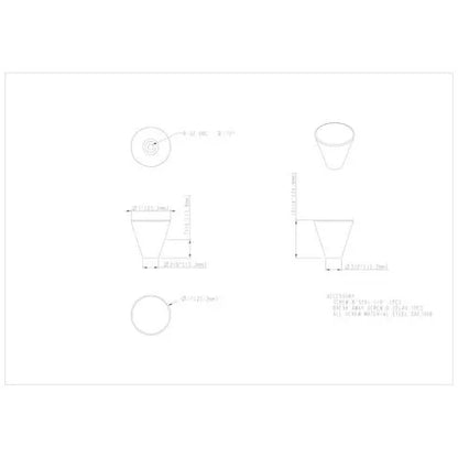 1" Diameter Conical Sedona Cabinet Knob