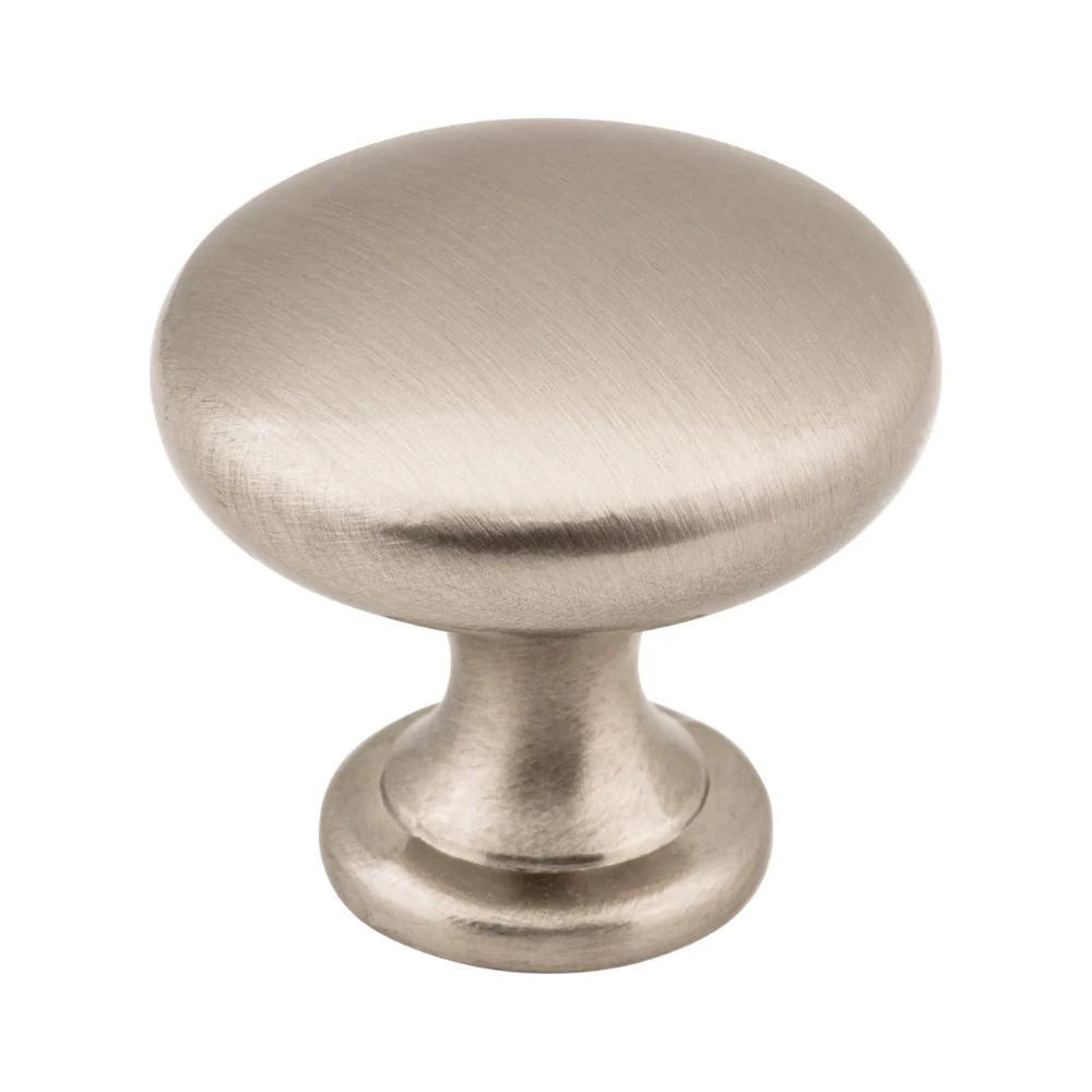 1-3/16" Diameter Satin Nickel Madison Cabinet Mushroom Knob