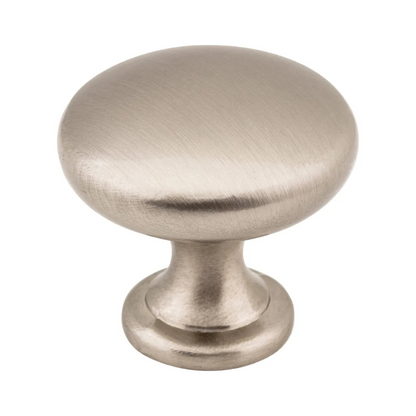 1-3/16" Diameter Satin Nickel Madison Cabinet Mushroom Knob