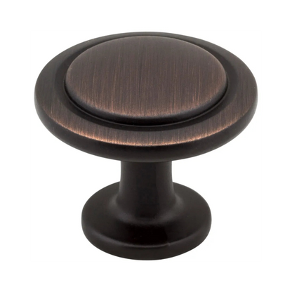 1-1/4" Diameter Round Button Gatsby Cabinet Knob