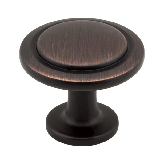 1-1/4" Diameter Round Button Gatsby Cabinet Knob