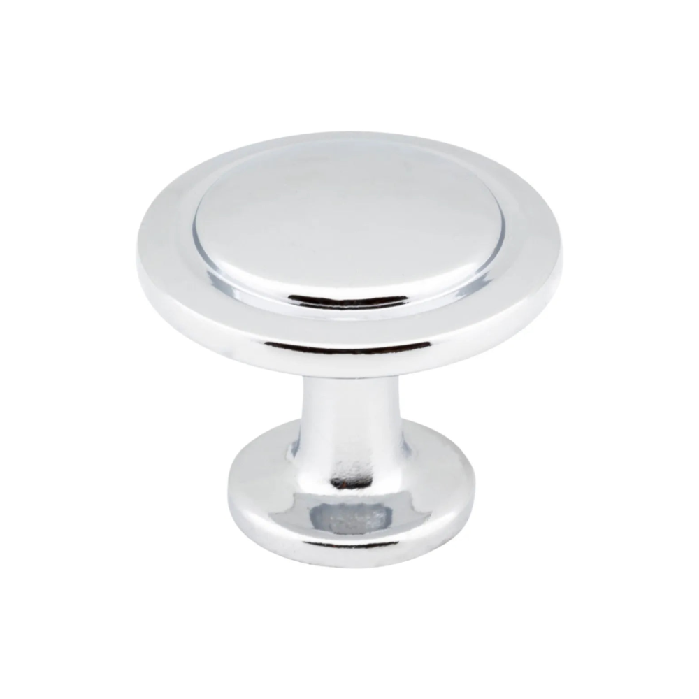 1-1/4" Diameter Round Button Gatsby Cabinet Knob