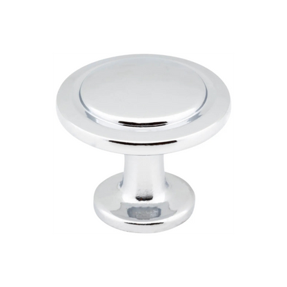 1-1/4" Diameter Round Button Gatsby Cabinet Knob