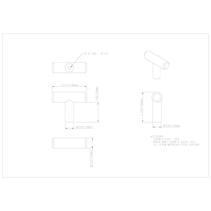 Naples "T" Knob Decorative Hardware