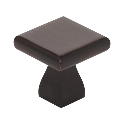1" Overall Length Square Hadly Cabinet Knob
