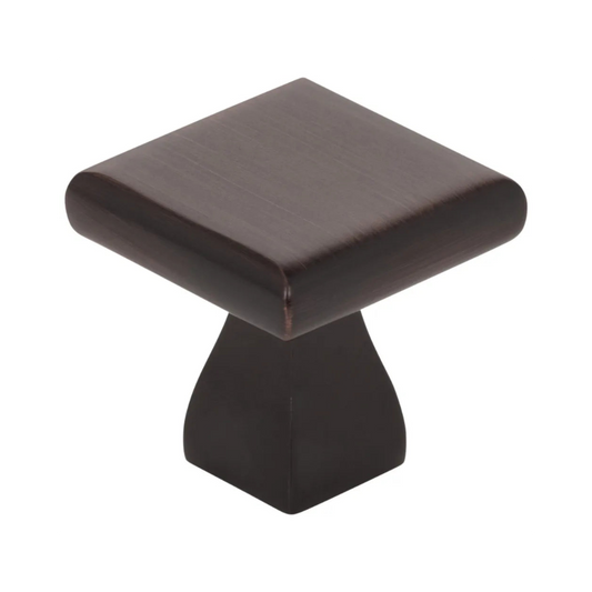 1" Overall Length Square Hadly Cabinet Knob