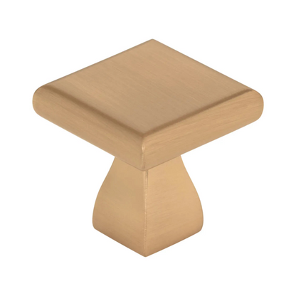 1" Overall Length Square Hadly Cabinet Knob