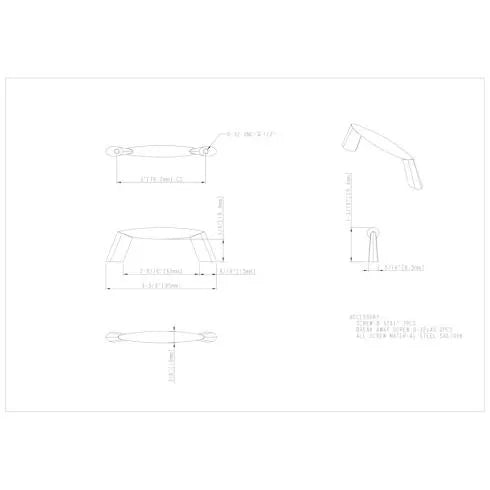 3" Center-to-Center Zachary Cabinet Pull