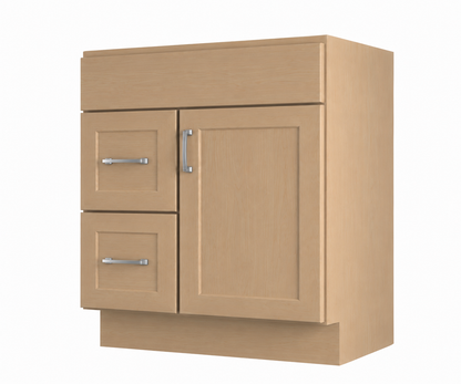 2 Drawer Combination Vanity Sink Base