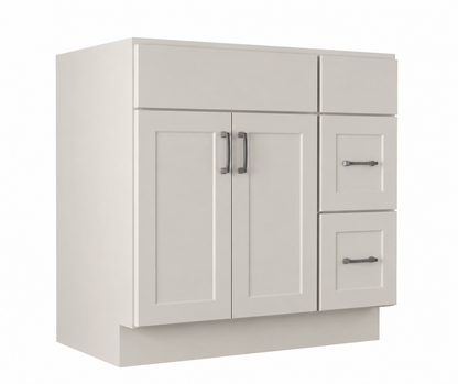 2 Drawer Combination Vanity Sink Base