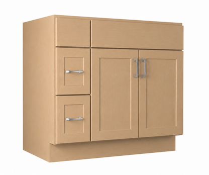 2 Drawer Combination Vanity Sink Base