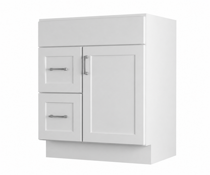 2 Drawer Combination Vanity Sink Base