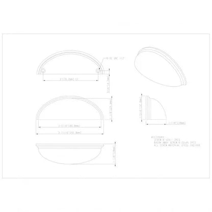 3 Inch Center-to-Center Florence Decorative Hardware