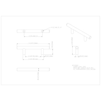 3 Inch Center-to-Center Naples Decorative Hardware