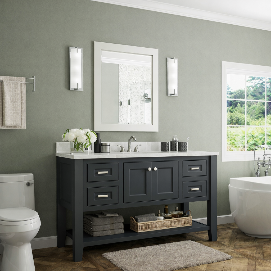 48-inch Trenton Furniture Vanity Bathroom Cabinet