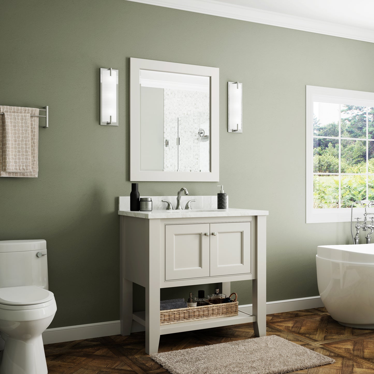 36-inch Trenton Furniture Vanity Bathroom Cabinet