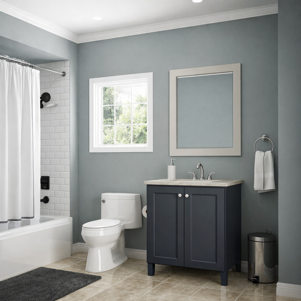 24-inch Trenton Tapered Legs Vanity Bathroom Cabinet